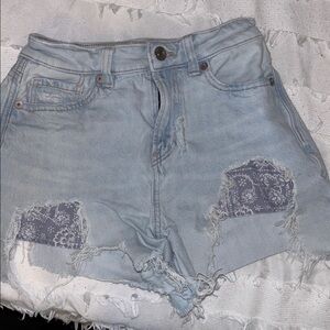 American Eagle Outfitters Light Blue Denim Shorts
